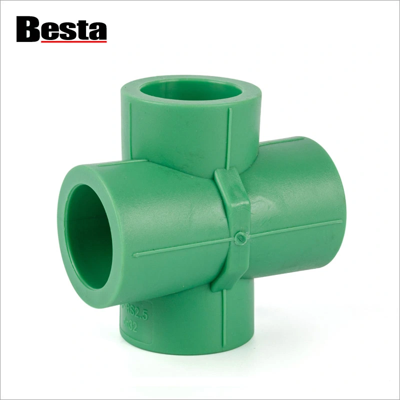 Croix de pont de raccord en plastique PPR